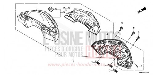 METER (2) CB600FAB de 2011